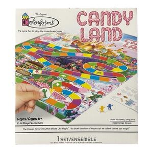 Candy Land Board Game - Colorforms Edition Classic Kids Game